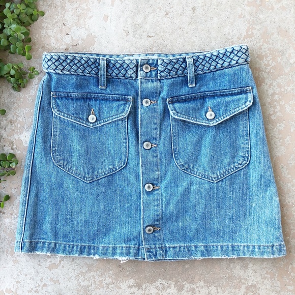 Tularosa Dresses & Skirts - Tularosa Madelyn Revolve Denim Mini Skirt in Fuji